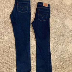 Levi’s blue jeans mid rise skinny